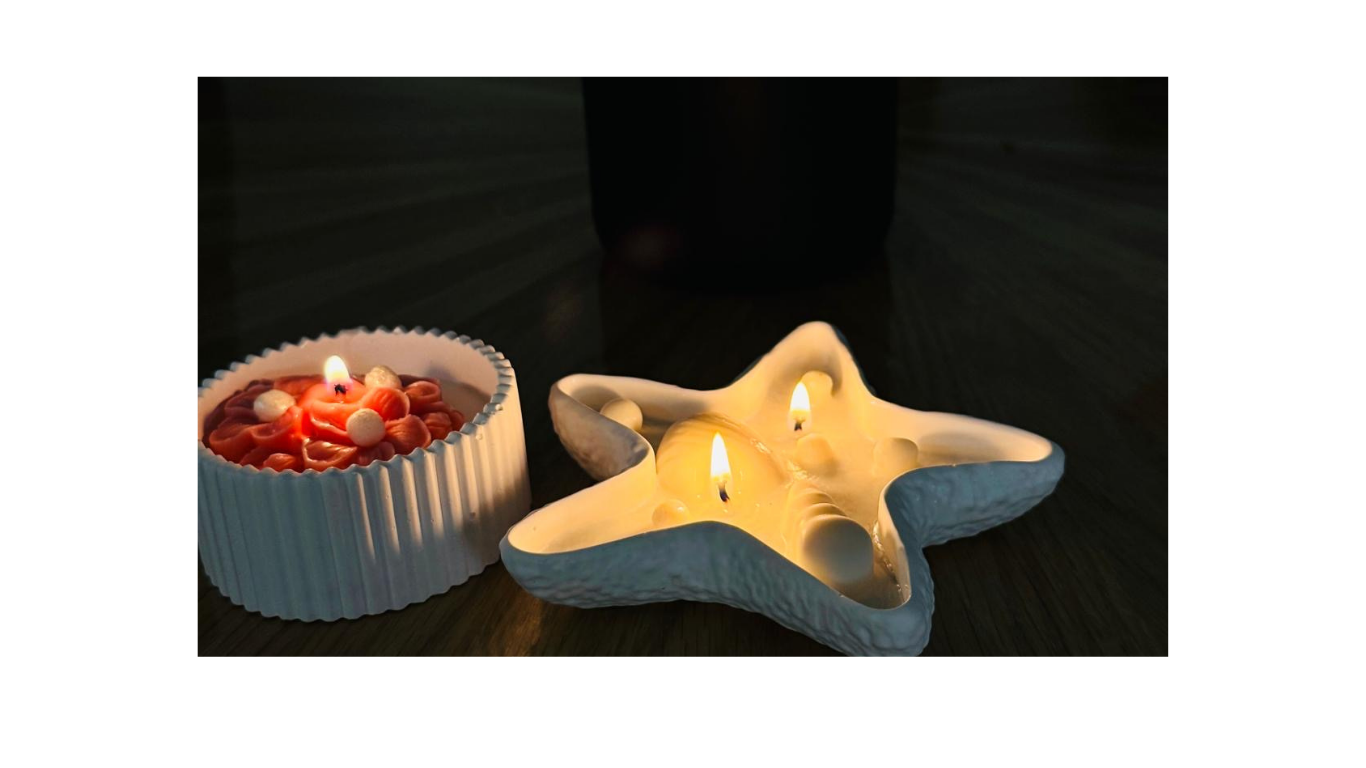 Lueora Starfish Candle In Ceramic Vessel