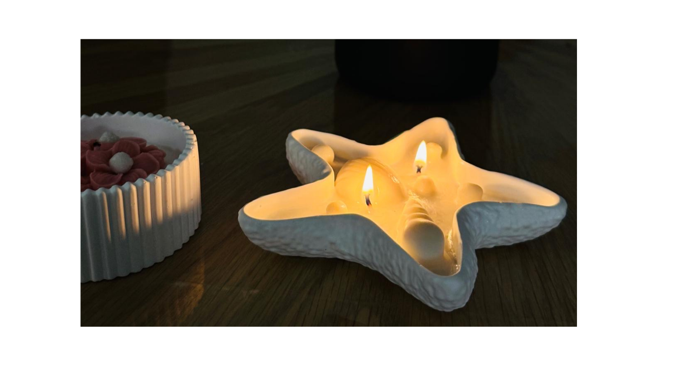 Lueora Starfish Candle In Ceramic Vessel