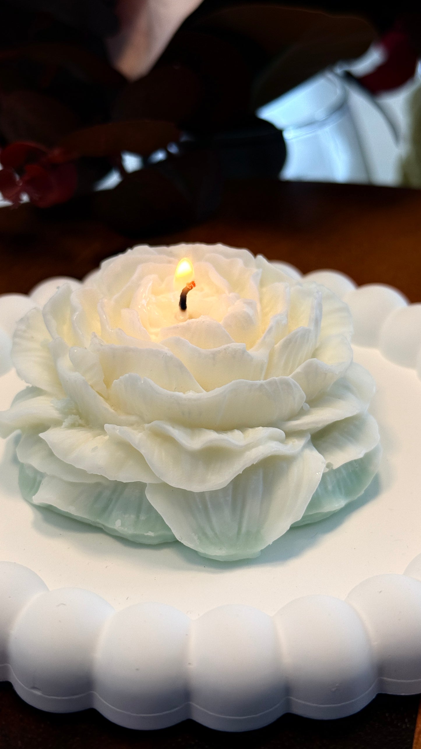 Lueora Peony Flower Soy Candle