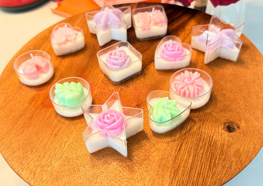 Lueora Set of 10 Custom Tealight Candles | Handmade Soy Wax, Eco-Friendly & Personalised Gift